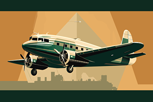 lockheed 10 electra vector art, minimalistic, retro poster, propaganda poster style,