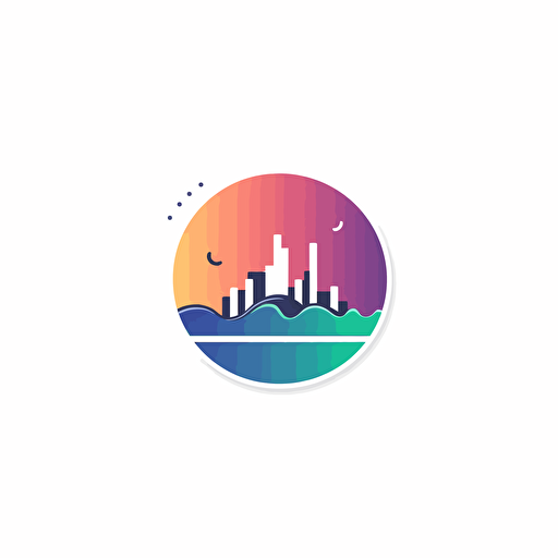 a simple logo for an environmental data analytics company, vector