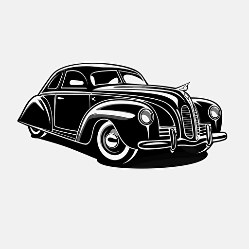 Car design, no background, vector, simple, black, line drawing