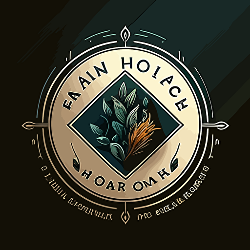 modern logo, homeopathic, health product, medical, holistic, vector