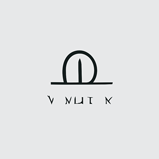 luxury simple logo, vector image