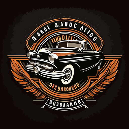 classic auto shop vector logo