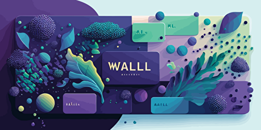 vector illustration of scalable AI designmilk palette is mostly purple with small bits of blue and green