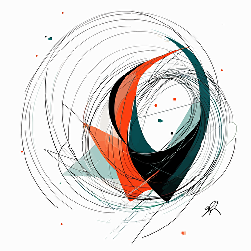 abstract, minimalist, york shamblesin the style of a single line drawing, Vector, white background, masterpiece, trending on Artstation and Dribbble.