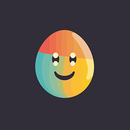 a logo for a kid's egg brand, Slogan is EggEggB, cute , simple, vector, by Paul Rand