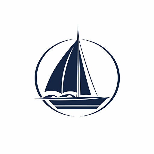logo for luxury yacht insurance, simple, vector