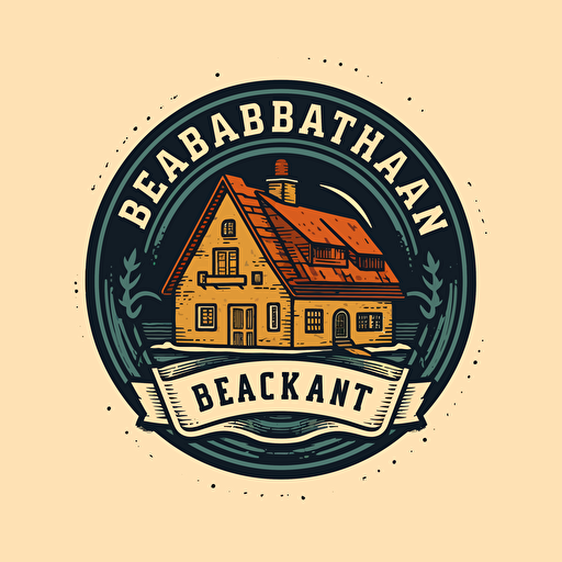 a simple, clean, and easily recognizable vector logo of german bread bakery