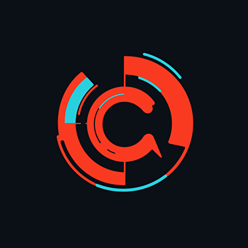 create simple and elegant vector logo of a cable tv service include letter C, by Saul Bass