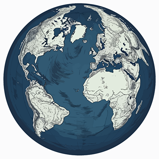A vector of the earth, svg