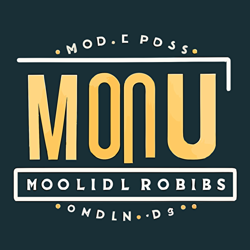a lettermark logo for a business called mobi plus, simple vector