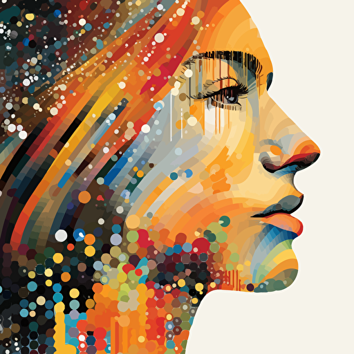 Generate an image of a vector database