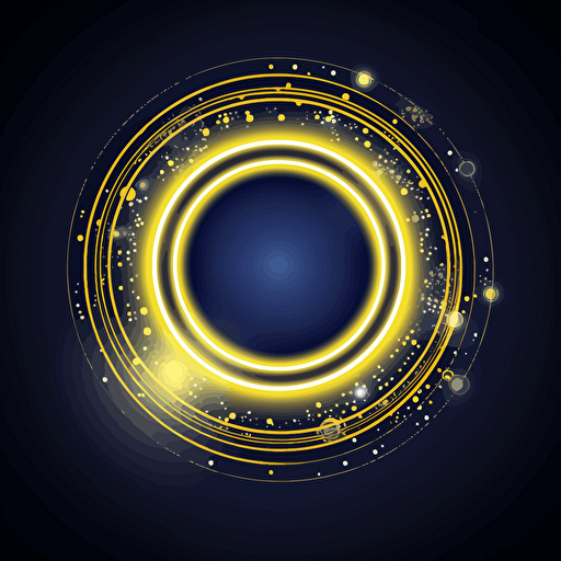 blue and yellow facebook frame, dynamic lighting, vector illustration, intricate details
