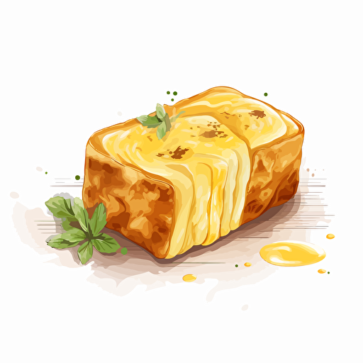 tamagoyaki , vector art, white background