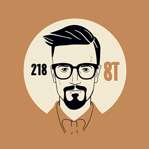 Create a modern minimalist logo of a hipster bar called the 216 club, vector 2 color, Saul Bass,