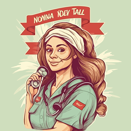 Vector hand drawn international nurse day illustration
