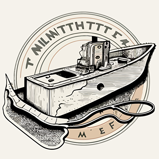vectorized outline logo of an NT Cutter