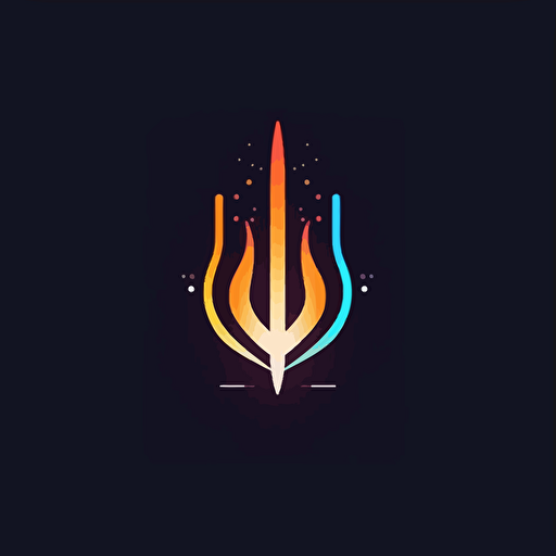 minimalistic vector logo for a biomedical data analysis start-up called A, inspired by zoroastrianism's eternal fire, surreal, abstract, futuristic,