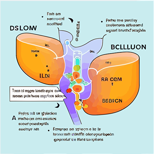 simple scientific vector diagram of IBS bloating
