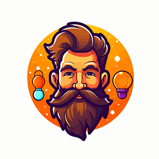 flat vector logo for company called wazzup