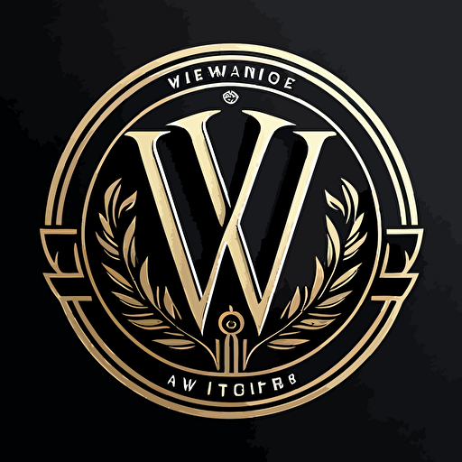 a modern vector VW monogram basketball logo for French phenom Victor Wembanyama