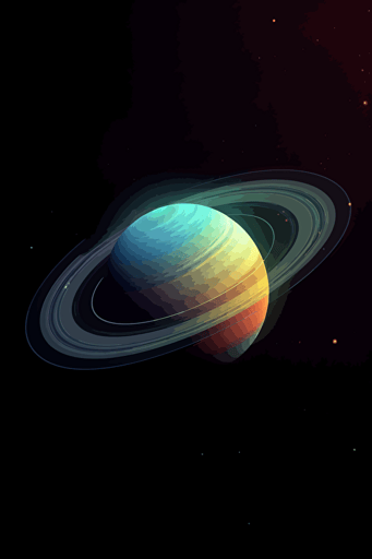 saturn, abstract, minimalistic vector,