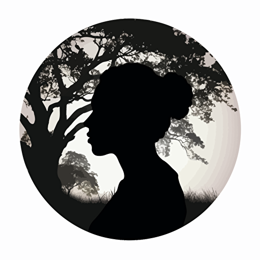 Create a silhouette::3 of a olive branch,minimalistic design,cartoon style,vector,black and white image,white background