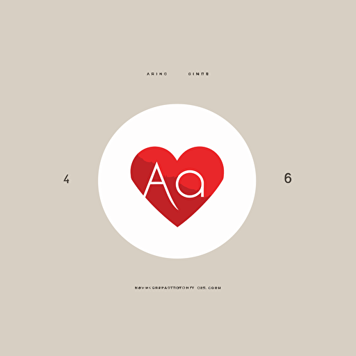 ARTG, heart shape and wordmark inside, pictorial logo, minimalist logo, one color, vector, modern