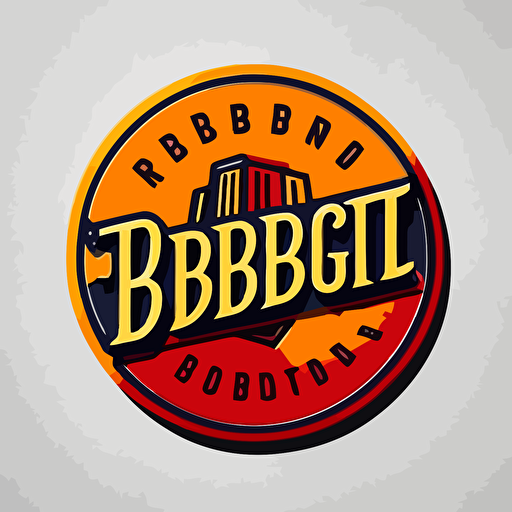 bridgeport simple logo, bright colors, vector