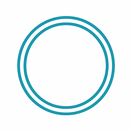 Vector drawing, a simple blue border, hollow in the middle