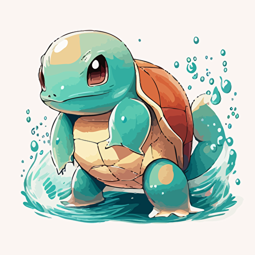 squirtle vector design, white background