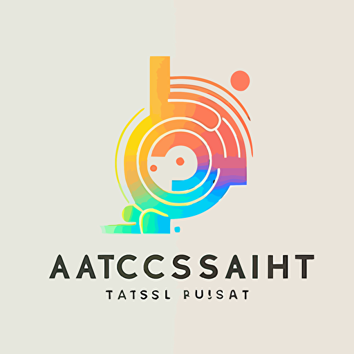 a insight tech service company logo,lattermark of "quick" "descision" logo ,showing people a young feeling,flat vector logo,gradient,simple minimal,by Bauhaus