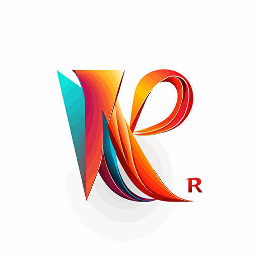 mix of letters "V" and "R" logo, a modern company making everything, minimalistic, vector, white background