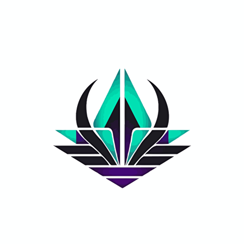 Minimalistic, simple logo, emerald green, blue, purple, black, svg, white background, vector Text Label "Boatcomputer"