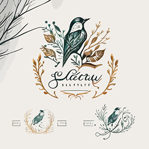 I need a logo for a etsy store that sells logo designs, minimalist, beautful, vector