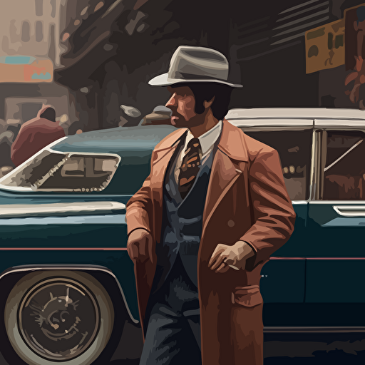 a new york 70s gangster