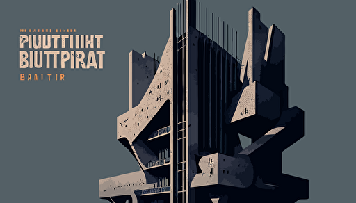 logo, vector illustration, brutalism, start upprompt
