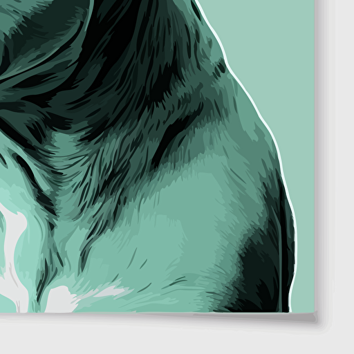 minimal vector pit bull minimal colors mint