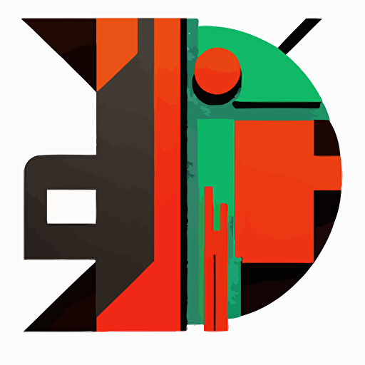 a vector logo named bartkowsky Suprematism art