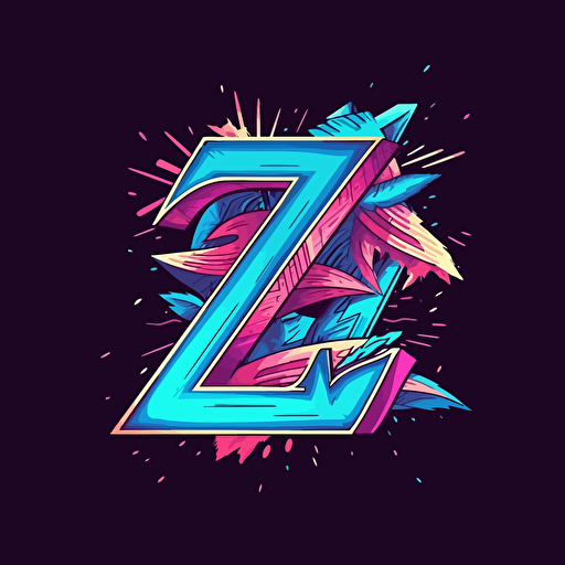 Event maker style vector logo for a C and Z letter,