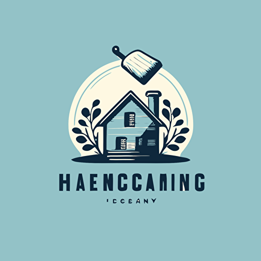 a simple vector logo design for a house cleaning company , modern