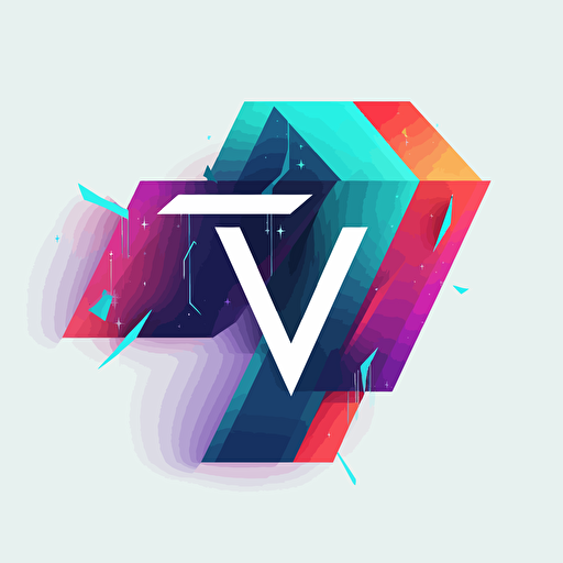 Create elegant vector logo including letters '7' and 'W' without deformation for a metaverse activity