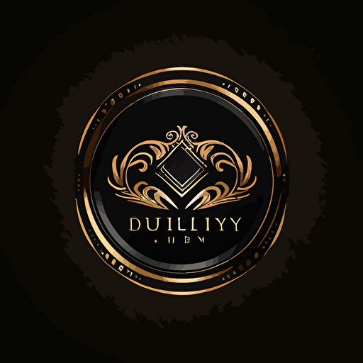 luxury simple logo, vector image