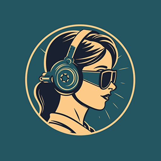 A simple vector logo design for a female owned welding company inspired by Saul Bass