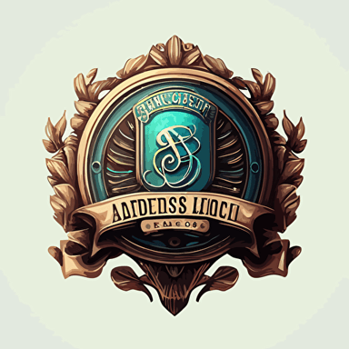 art school logo, dribbble, award winning, vector