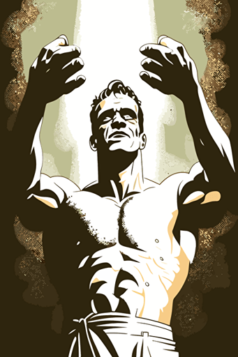 vector ready to print illustration of Frankenstein's monster reaching out for the viewer, horror lighting, isolated