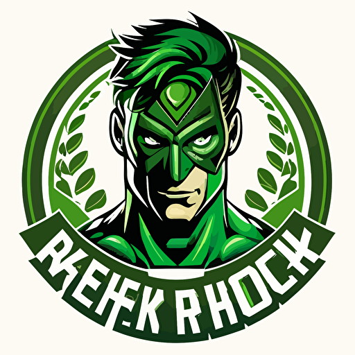 green hero vector logo