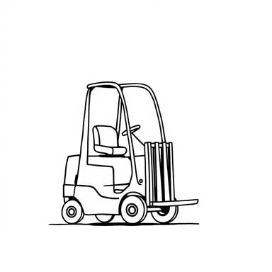 a forklift