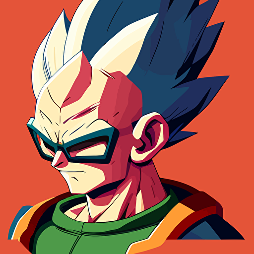 scouter dragon ball vectorial minimalist mobile game