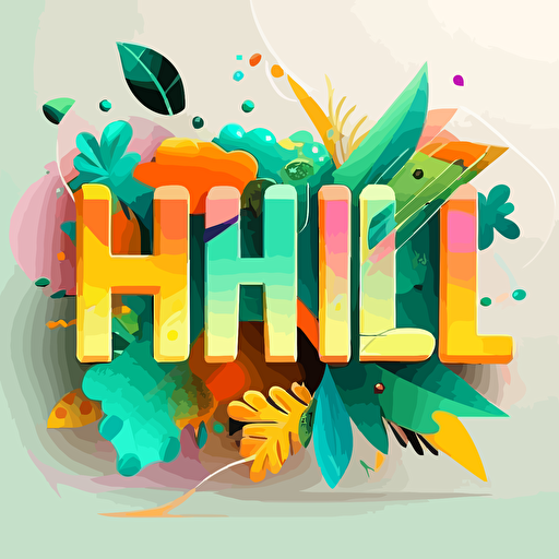 name, logo, colorful, friendly, childish, vector