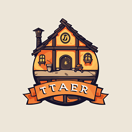 logo design for a tavern, letter Tastelab logo, vector simple